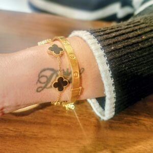 Black clover bracelet