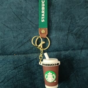 Starbuks Coffee Green Key Chain