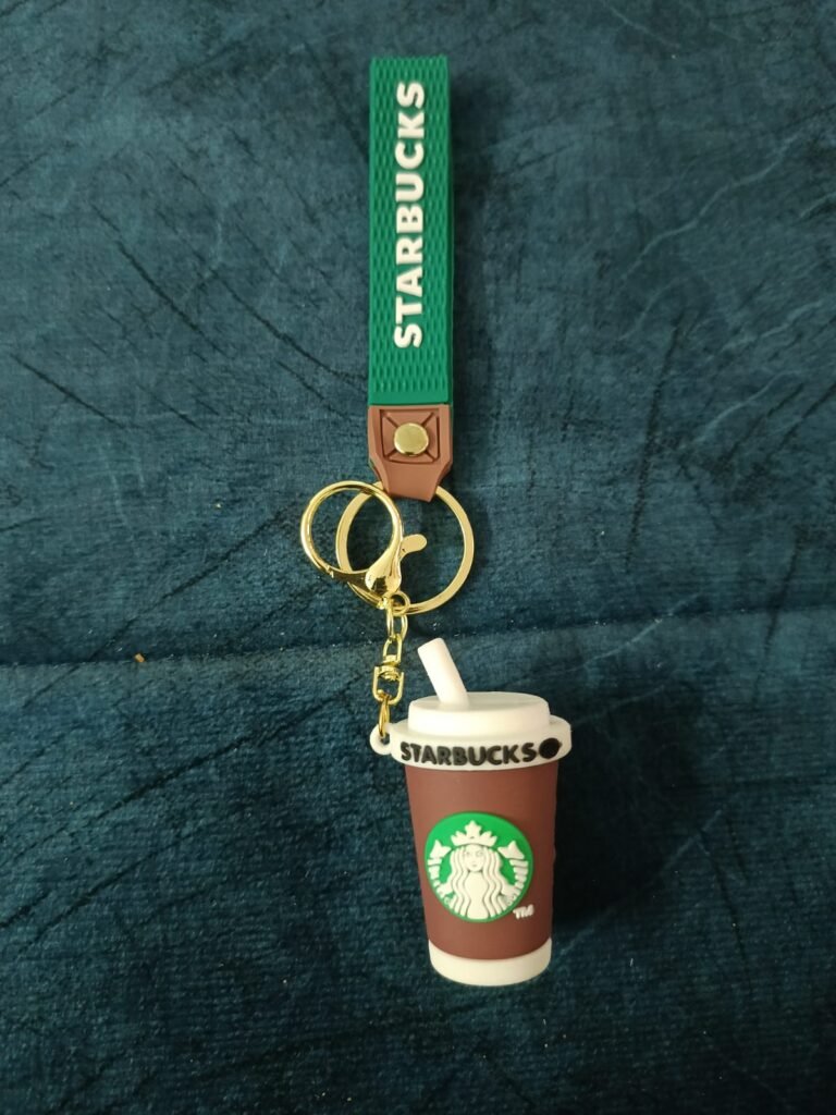 Starbuks Coffee Green Key Chain
