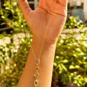 Multi long Pendant Royal Necklace