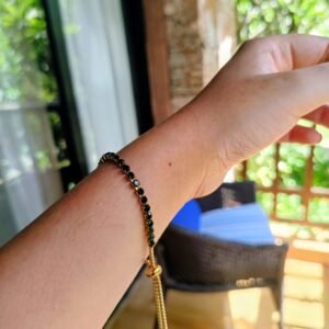 Green Tie up Dainty Bracelet